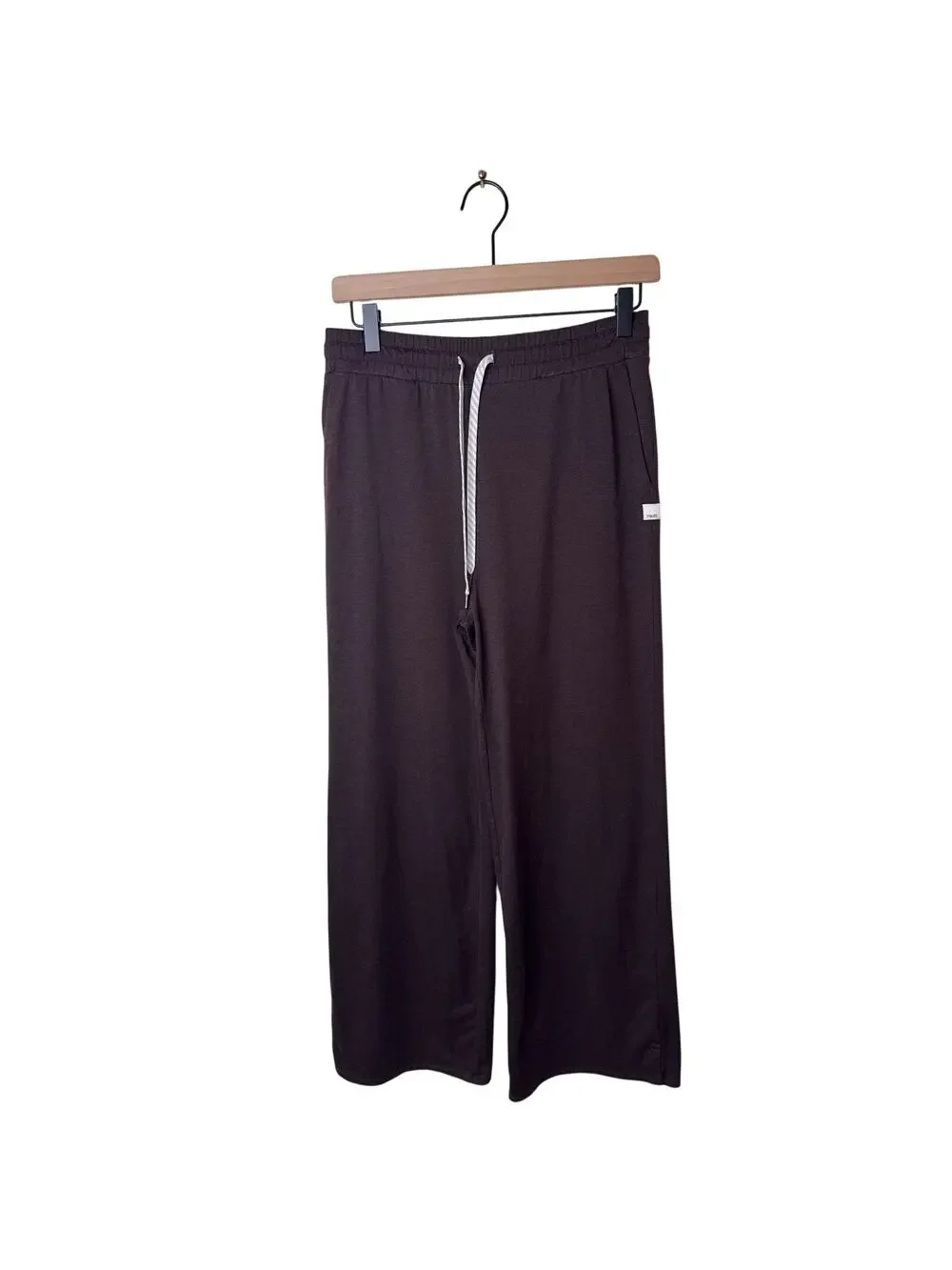 VUORI Halo Essential Wideleg Pant Heathered Brown Style VW4023 Size Medium - Picture 1 of 8